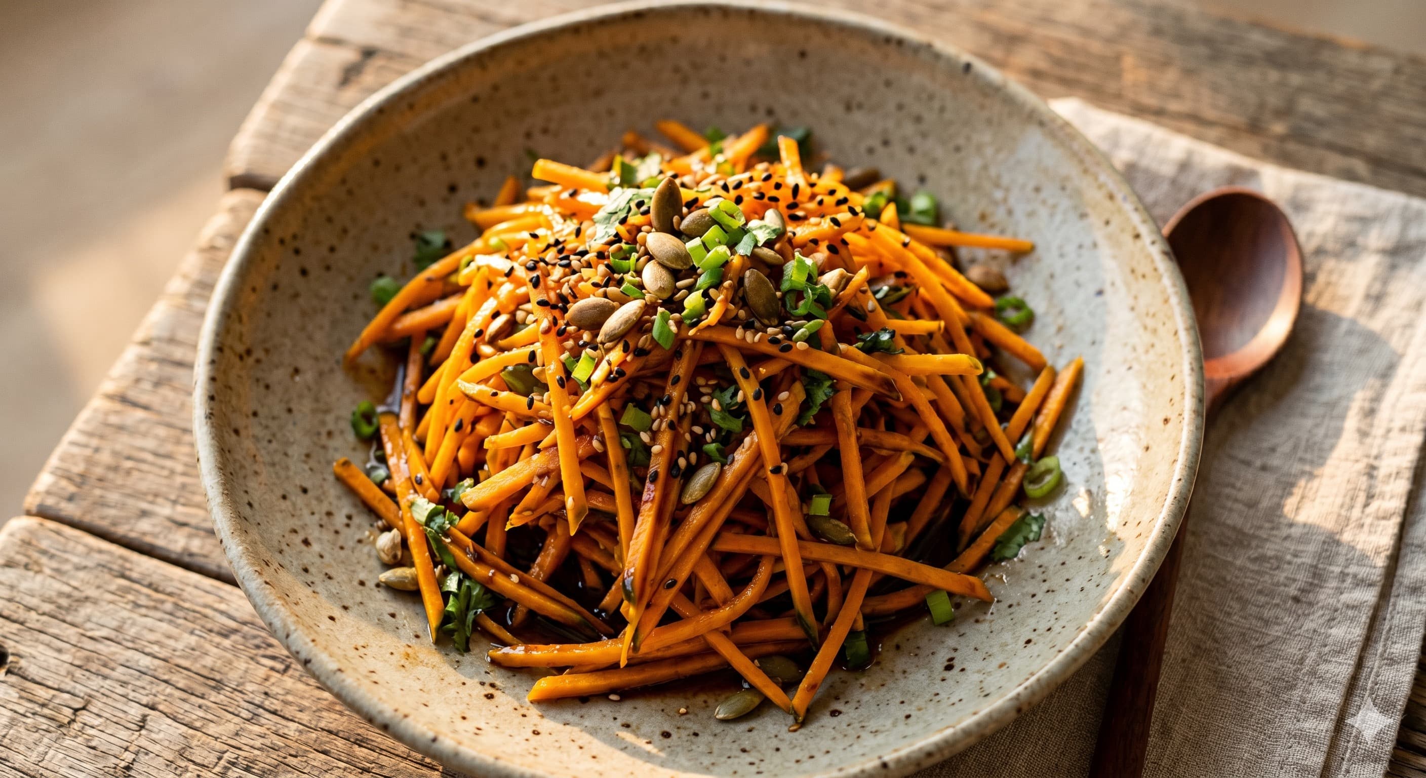 Kabocha Julienne Salad (단호박 채 샐러드)