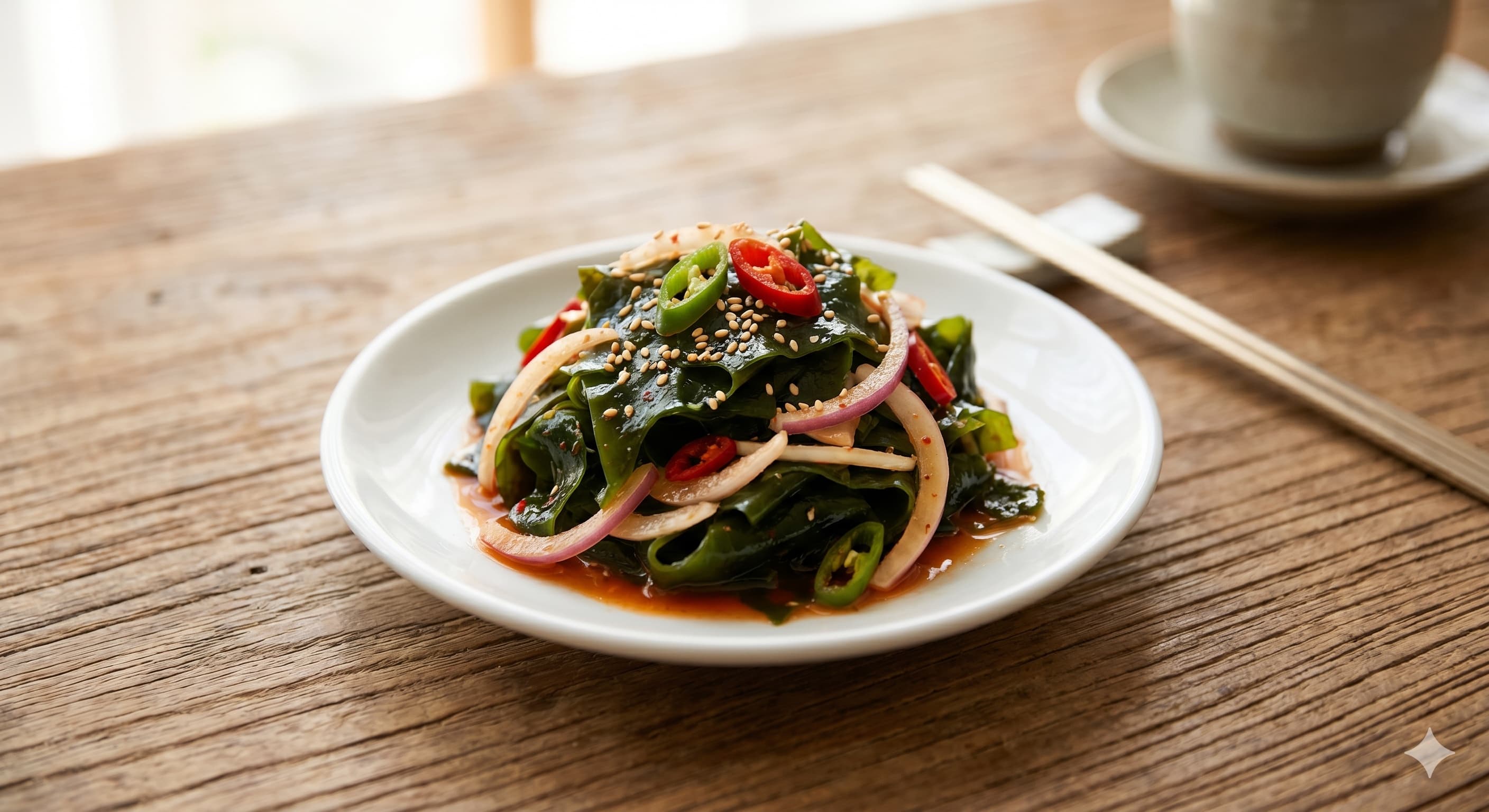 Sweet and Sour Seaweed Muchim (미역초무침)