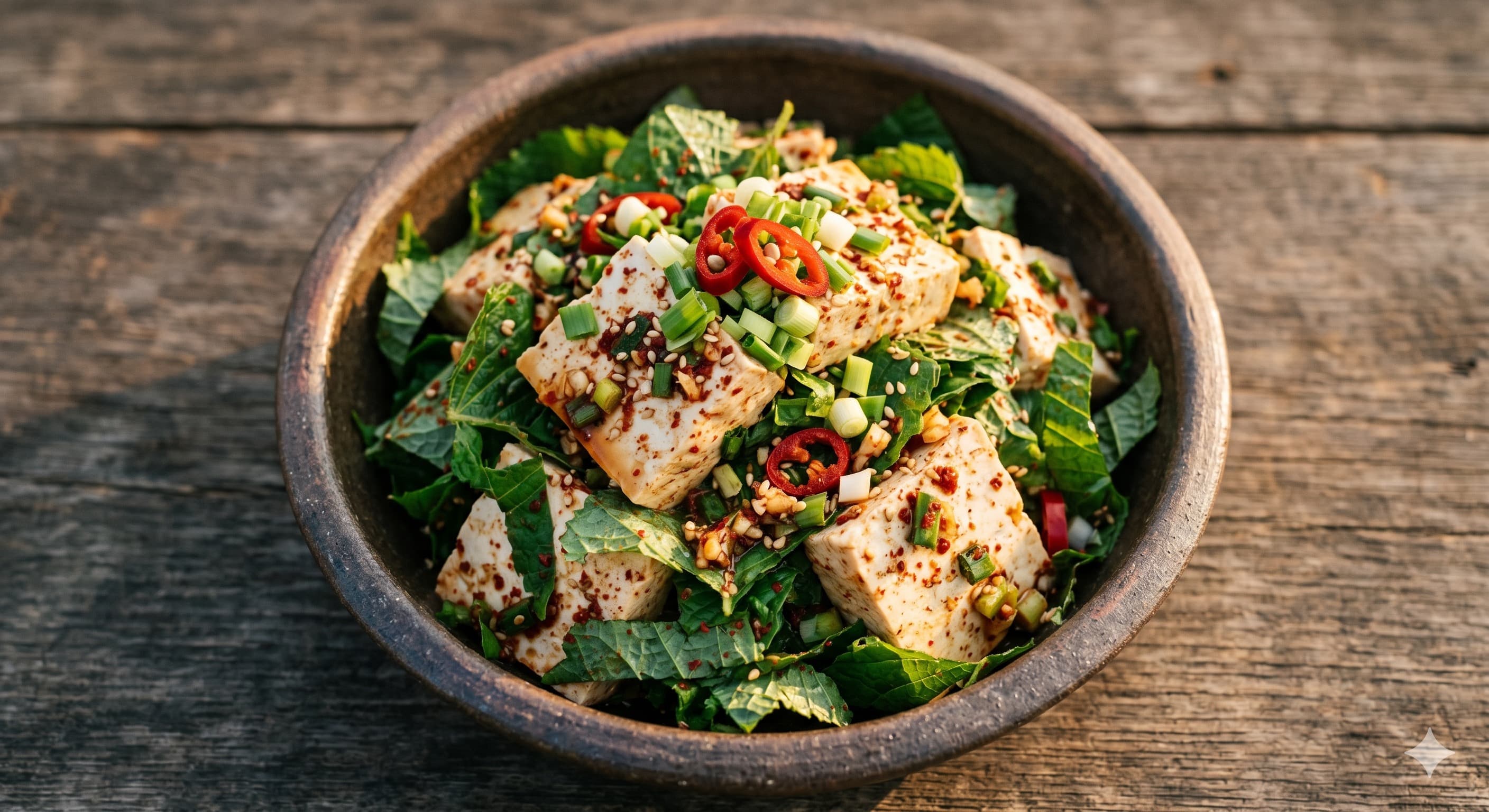 Perilla Leaf and Tofu Salad (깻잎 두부 무침)