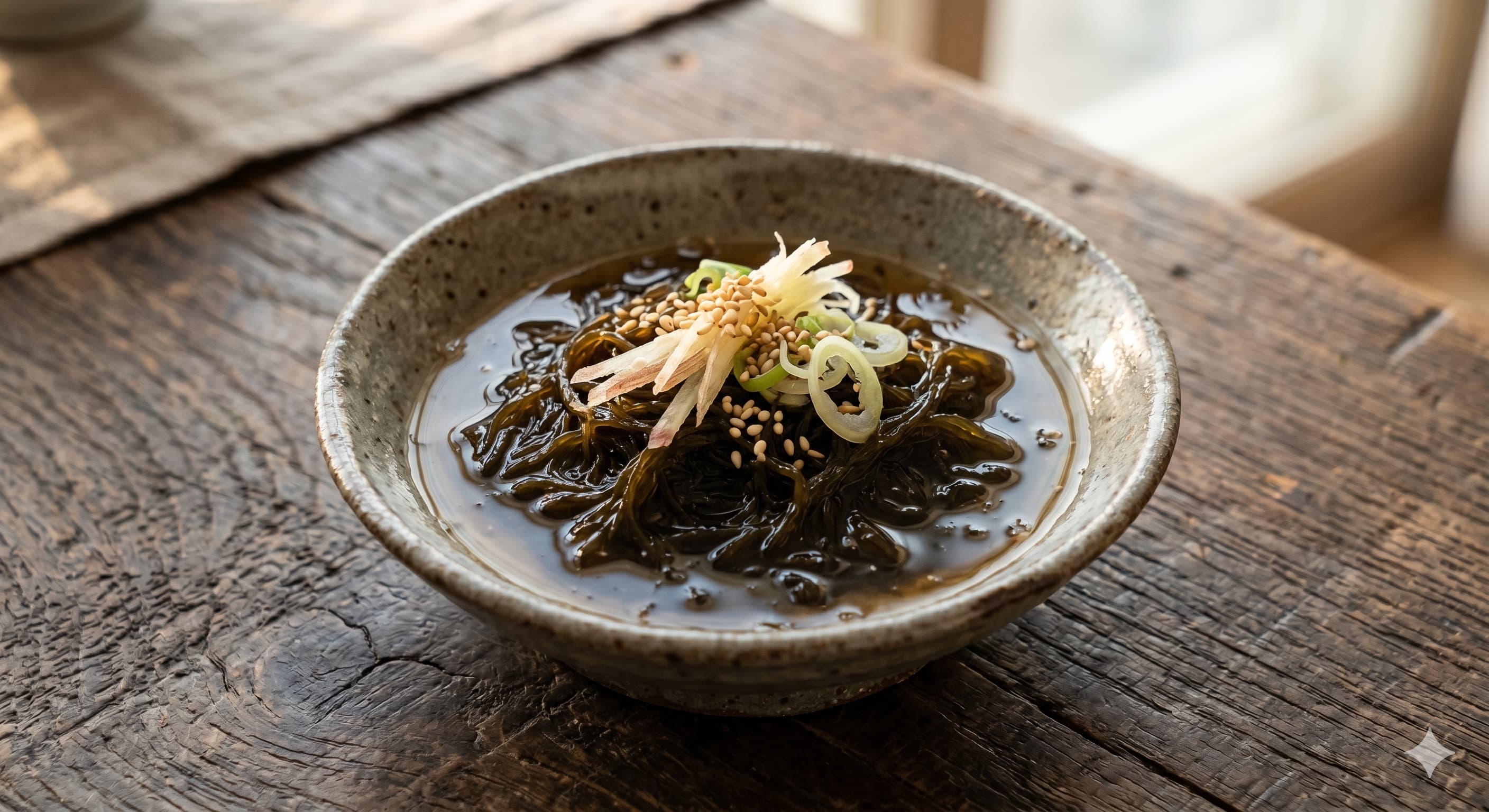 Mozuku Su (Okinawan Seaweed Vinegar Salad) (모즈쿠스 (오키나와 해초 초무침))