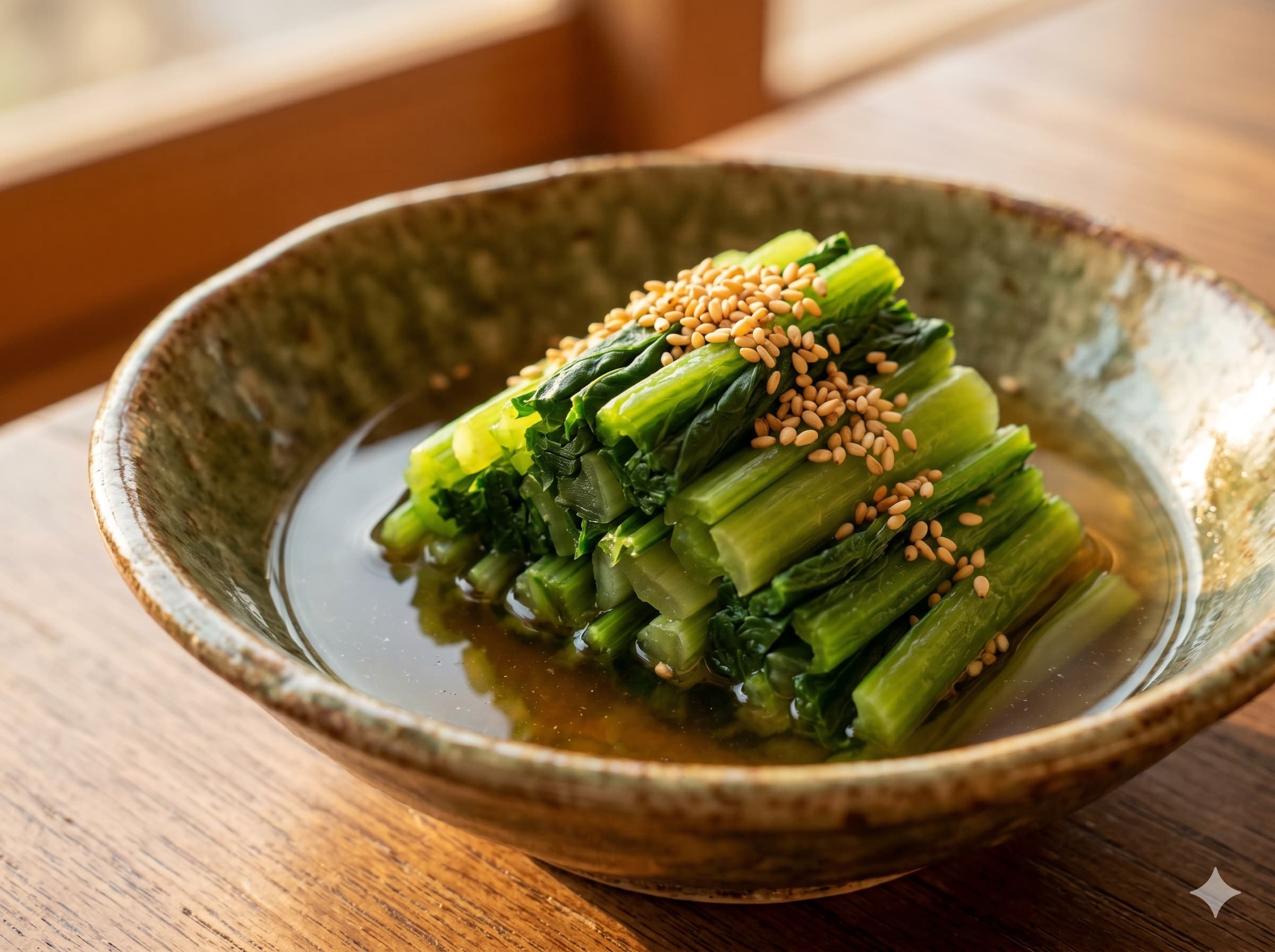 Komatsuna in Light Dashi (코마츠나노 오히타시)