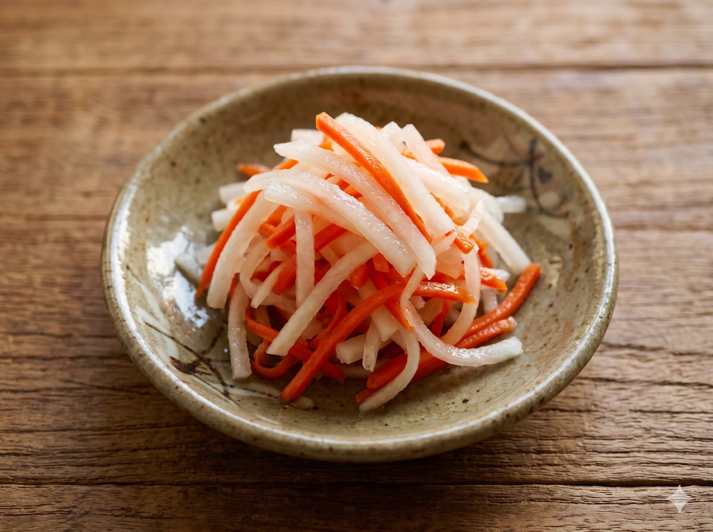 Red and White Vinegar Salad (코하쿠 나마스)