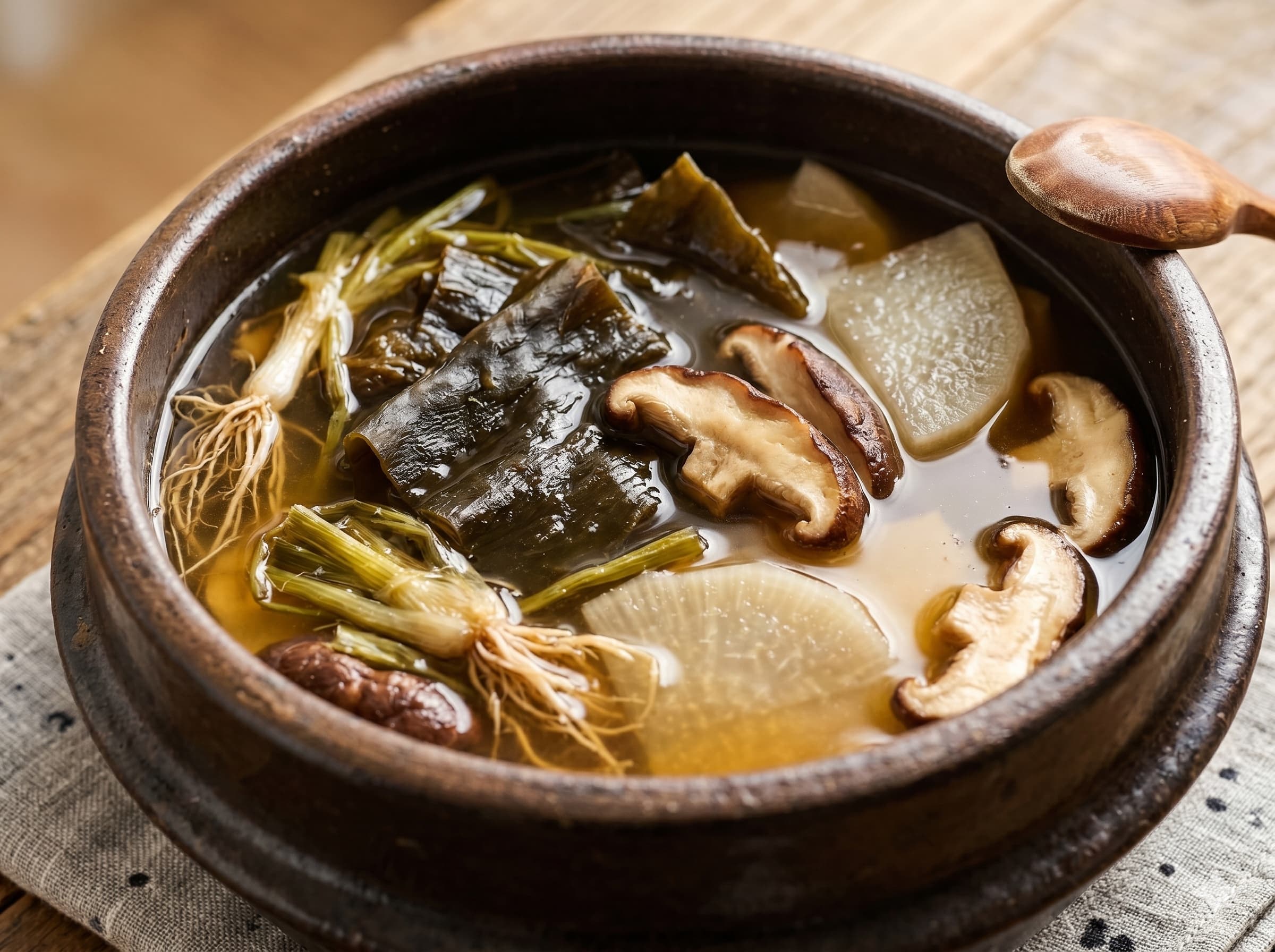 Dashima Yuksu (Kelp and Mushroom Broth) (다시마 육수)